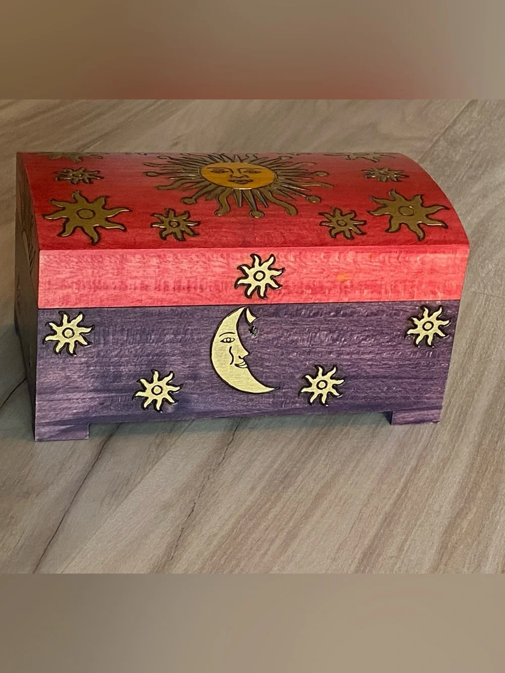 Beautiful wooden jewelry box